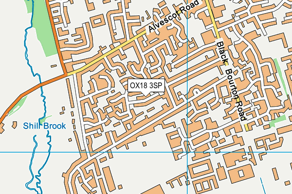OX18 3SP map - OS VectorMap District (Ordnance Survey)