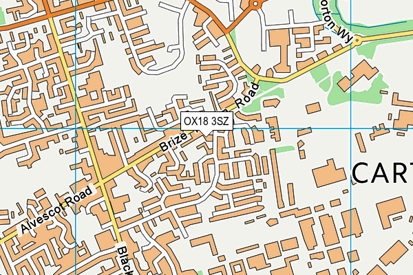 OX18 3SZ map - OS VectorMap District (Ordnance Survey)