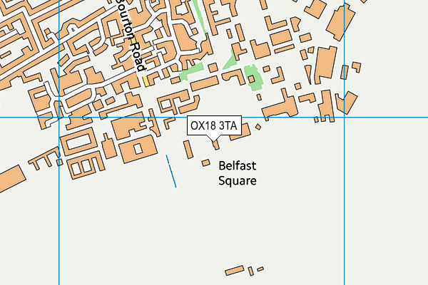 OX18 3TA map - OS VectorMap District (Ordnance Survey)