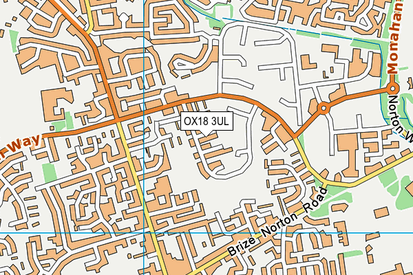 OX18 3UL map - OS VectorMap District (Ordnance Survey)