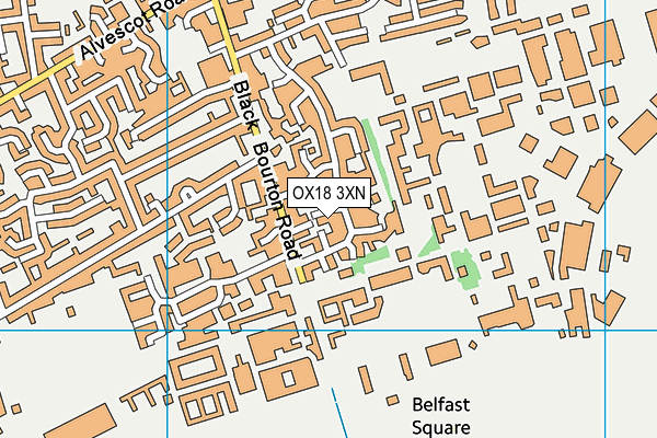 OX18 3XN map - OS VectorMap District (Ordnance Survey)