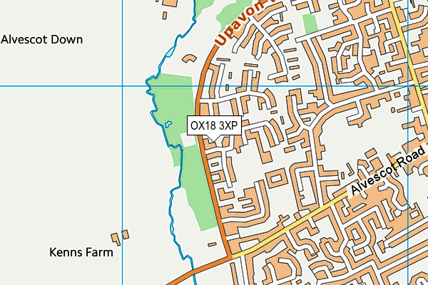 OX18 3XP map - OS VectorMap District (Ordnance Survey)