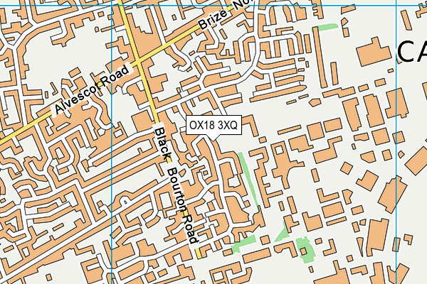 OX18 3XQ map - OS VectorMap District (Ordnance Survey)