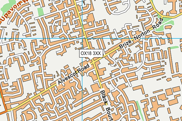 OX18 3XX map - OS VectorMap District (Ordnance Survey)