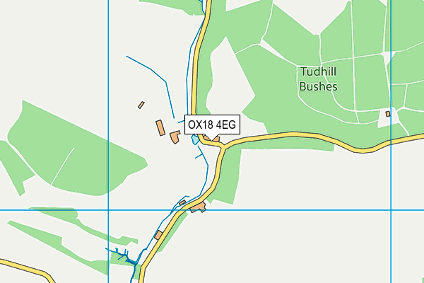 OX18 4EG map - OS VectorMap District (Ordnance Survey)