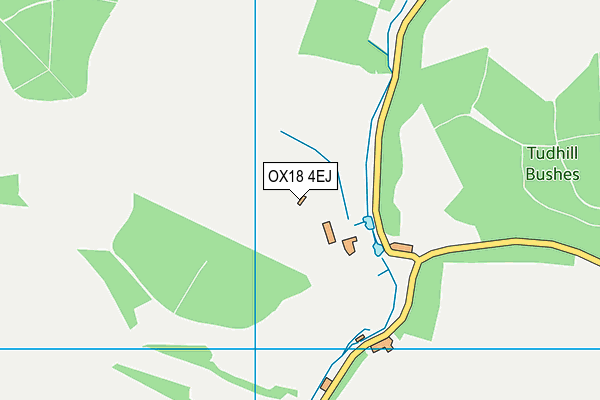 OX18 4EJ map - OS VectorMap District (Ordnance Survey)
