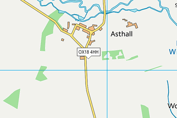 OX18 4HH map - OS VectorMap District (Ordnance Survey)