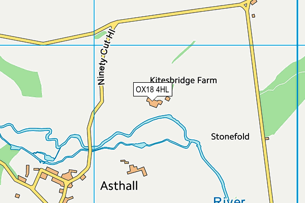 OX18 4HL map - OS VectorMap District (Ordnance Survey)