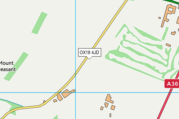 OX18 4JD map - OS VectorMap District (Ordnance Survey)