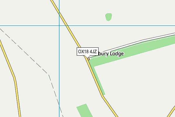 OX18 4JZ map - OS VectorMap District (Ordnance Survey)