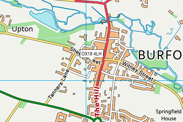 OX18 4LH map - OS VectorMap District (Ordnance Survey)