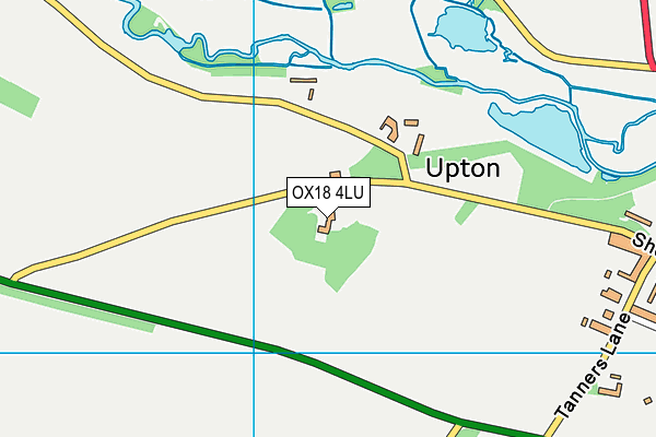 OX18 4LU map - OS VectorMap District (Ordnance Survey)