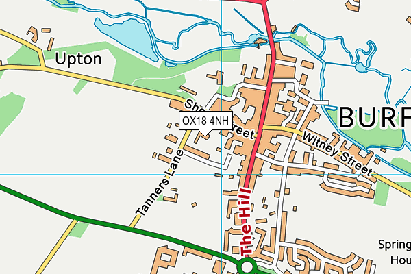 OX18 4NH map - OS VectorMap District (Ordnance Survey)