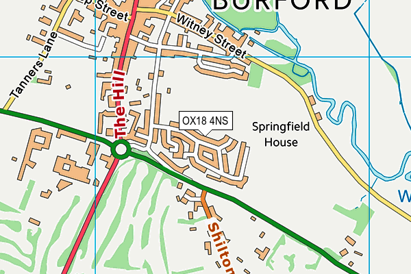 OX18 4NS map - OS VectorMap District (Ordnance Survey)