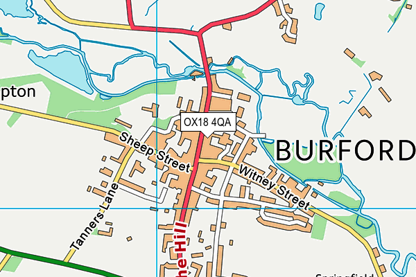 Map of THE BURFORD BAR COMPANY LTD at district scale