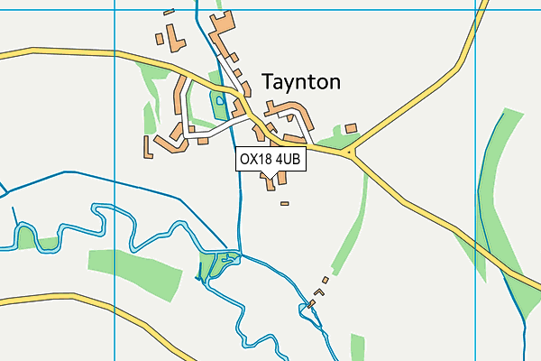 OX18 4UB map - OS VectorMap District (Ordnance Survey)