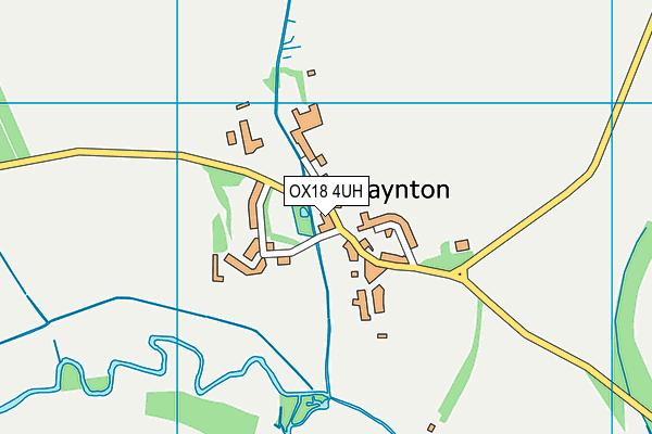 OX18 4UH map - OS VectorMap District (Ordnance Survey)