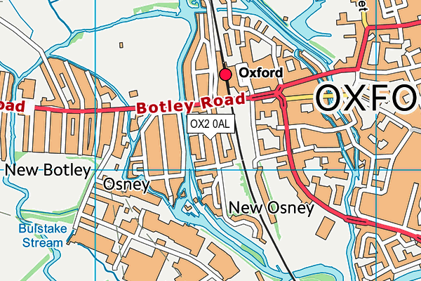 OX2 0AL map - OS VectorMap District (Ordnance Survey)