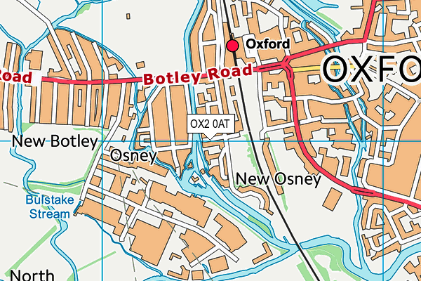 OX2 0AT map - OS VectorMap District (Ordnance Survey)