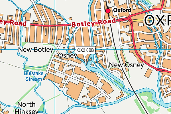 OX2 0BB map - OS VectorMap District (Ordnance Survey)