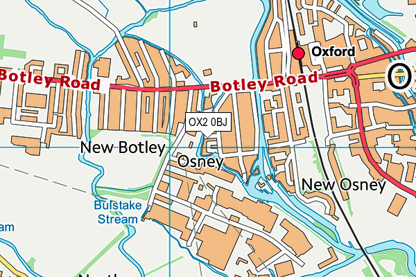 OX2 0BJ map - OS VectorMap District (Ordnance Survey)
