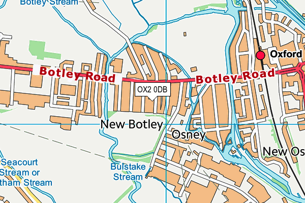 OX2 0DB map - OS VectorMap District (Ordnance Survey)