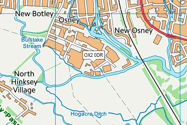 OX2 0DR map - OS VectorMap District (Ordnance Survey)