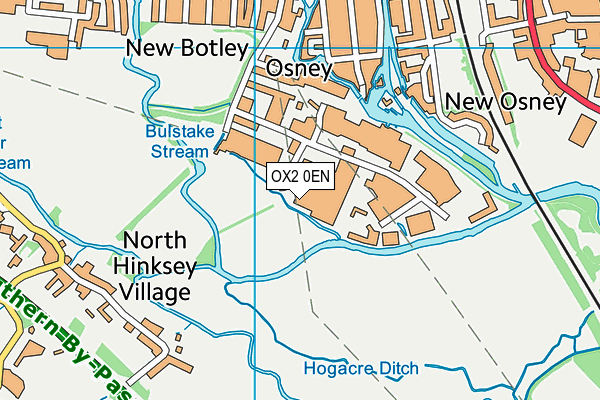 OX2 0EN map - OS VectorMap District (Ordnance Survey)