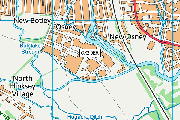 OX2 0ER map - OS VectorMap District (Ordnance Survey)