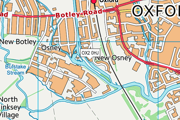 OX2 0HJ map - OS VectorMap District (Ordnance Survey)