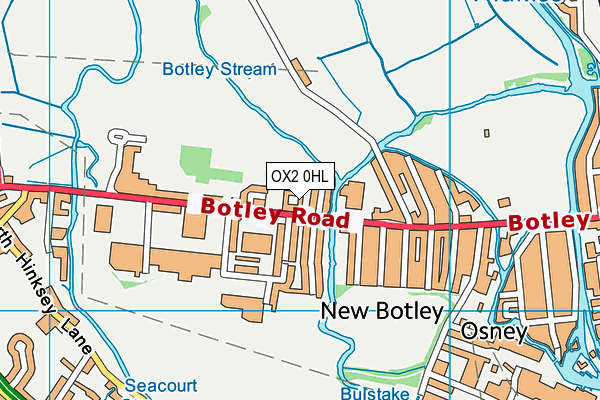 OX2 0HL map - OS VectorMap District (Ordnance Survey)