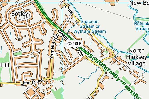 OX2 0LR map - OS VectorMap District (Ordnance Survey)