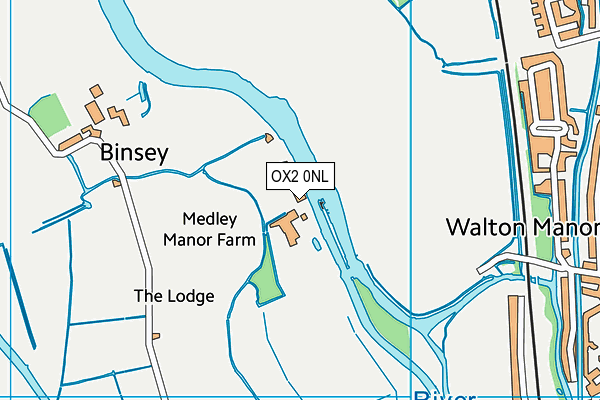 OX2 0NL map - OS VectorMap District (Ordnance Survey)