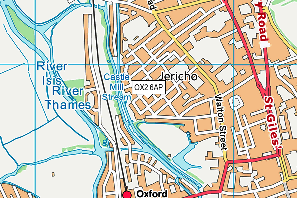 OX2 6AP map - OS VectorMap District (Ordnance Survey)