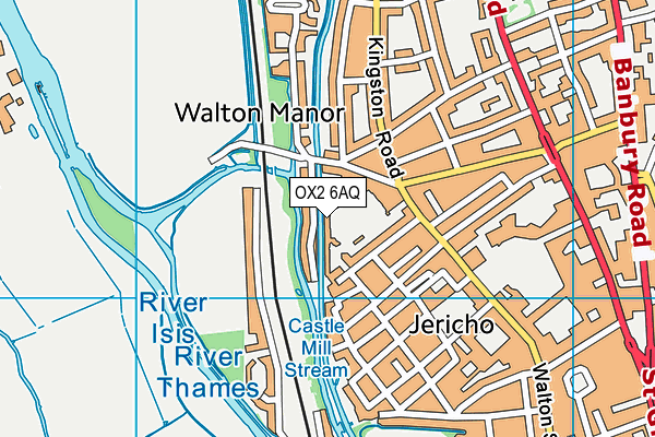 OX2 6AQ map - OS VectorMap District (Ordnance Survey)