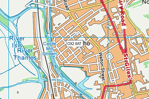 OX2 6AT map - OS VectorMap District (Ordnance Survey)