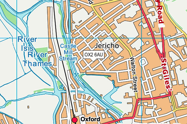 OX2 6AU map - OS VectorMap District (Ordnance Survey)