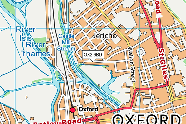 OX2 6BD map - OS VectorMap District (Ordnance Survey)