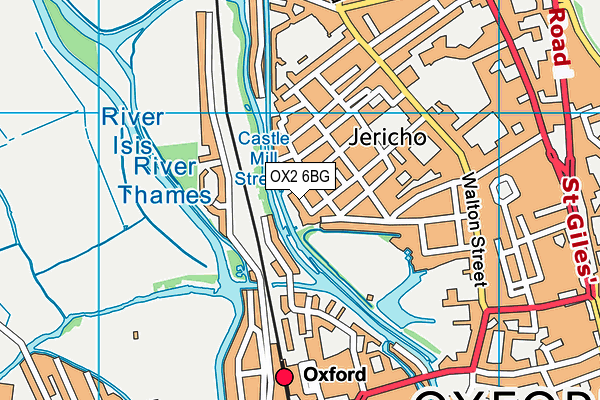 OX2 6BG map - OS VectorMap District (Ordnance Survey)