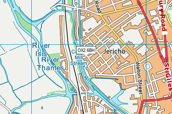 OX2 6BH map - OS VectorMap District (Ordnance Survey)