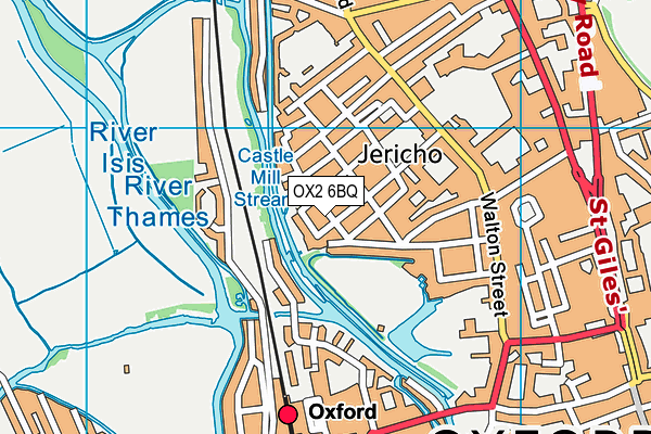 OX2 6BQ map - OS VectorMap District (Ordnance Survey)