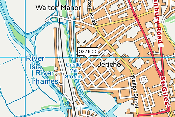 OX2 6DD map - OS VectorMap District (Ordnance Survey)