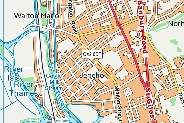 OX2 6DF map - OS VectorMap District (Ordnance Survey)