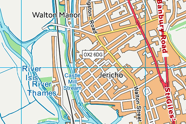 OX2 6DG map - OS VectorMap District (Ordnance Survey)