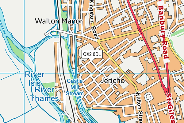 OX2 6DL map - OS VectorMap District (Ordnance Survey)