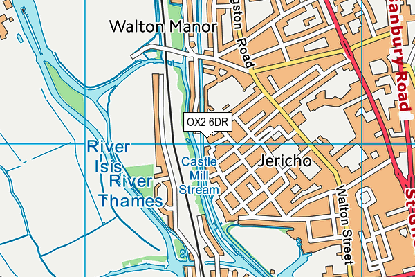 OX2 6DR map - OS VectorMap District (Ordnance Survey)