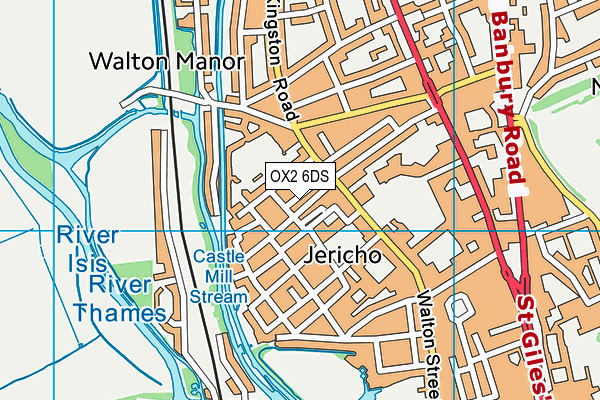 OX2 6DS map - OS VectorMap District (Ordnance Survey)