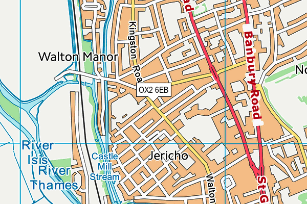 OX2 6EB map - OS VectorMap District (Ordnance Survey)
