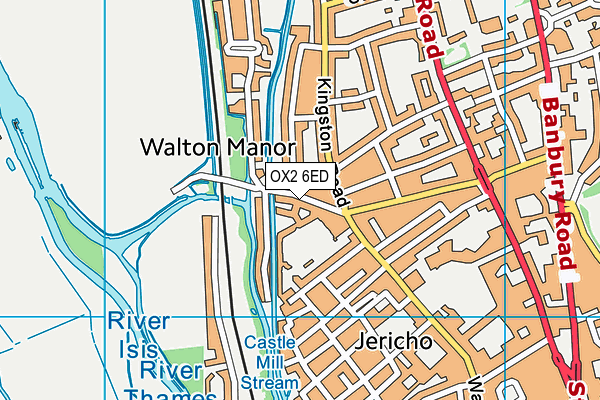 OX2 6ED map - OS VectorMap District (Ordnance Survey)