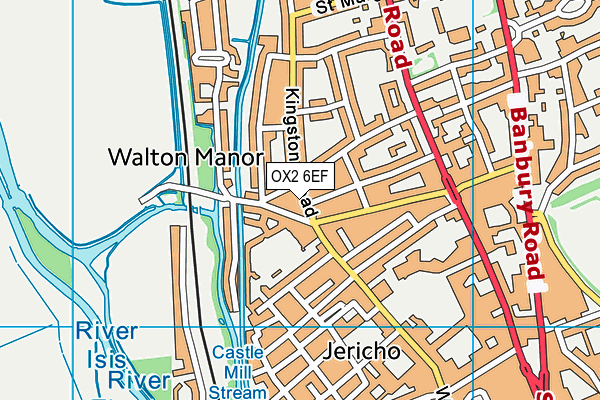 OX2 6EF map - OS VectorMap District (Ordnance Survey)